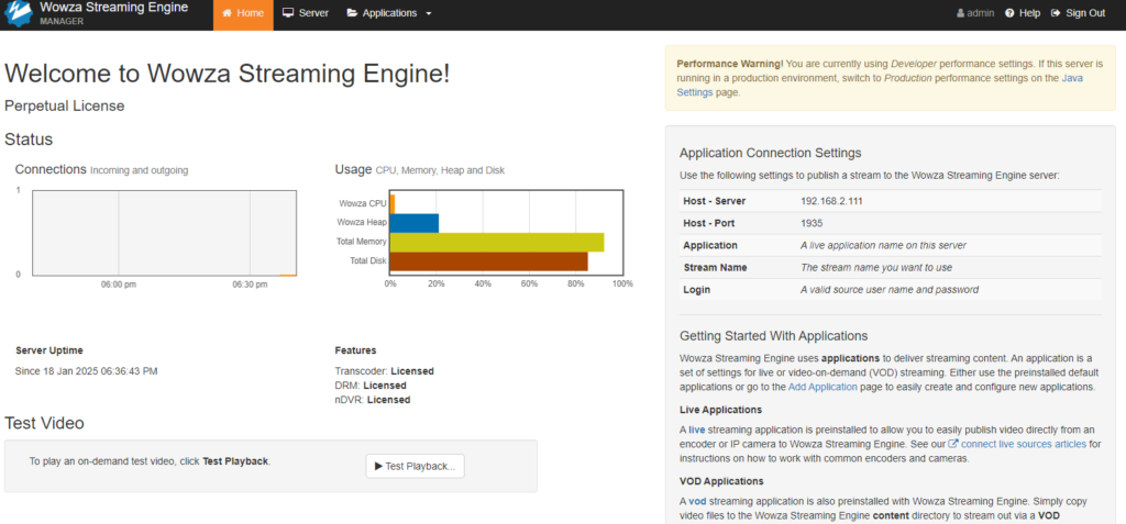 Wowza Streaming Engine 4.8.28