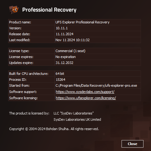 UFS Exporer Professional Recovery Download