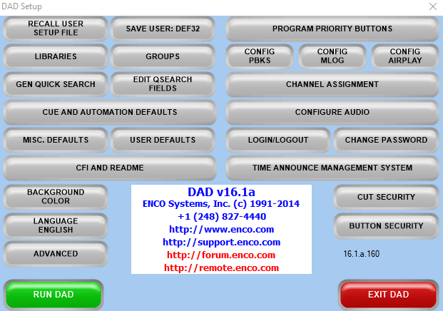 Enco DAD Radio Automation download