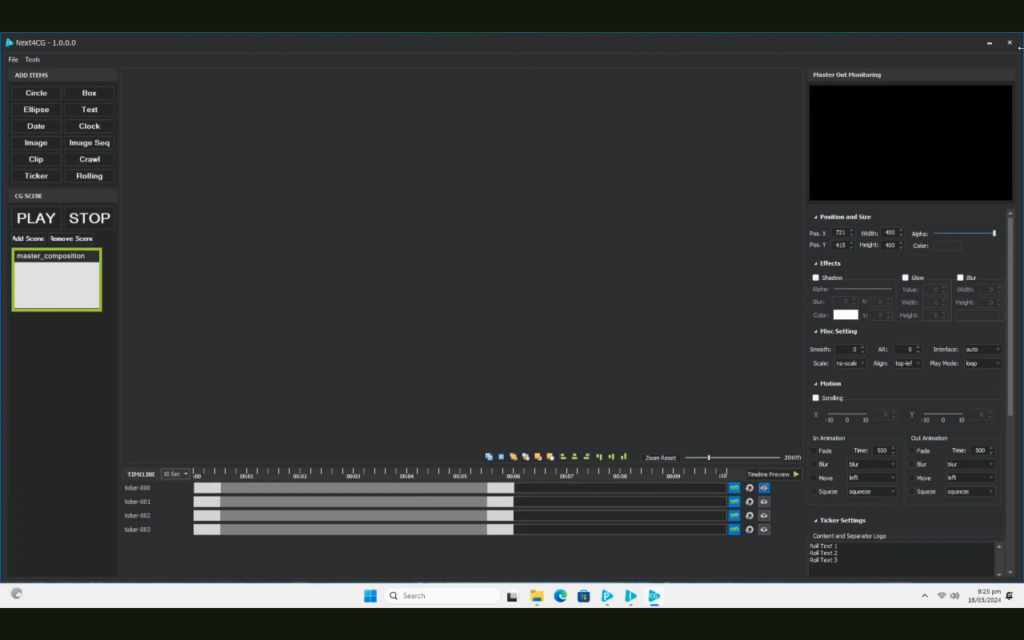 Next4CG Broadcast Graphics Editor download