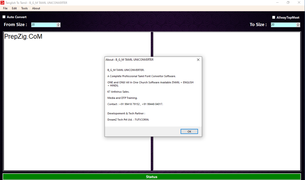 BGM Tamil Unicode Convertor 2.0 Download