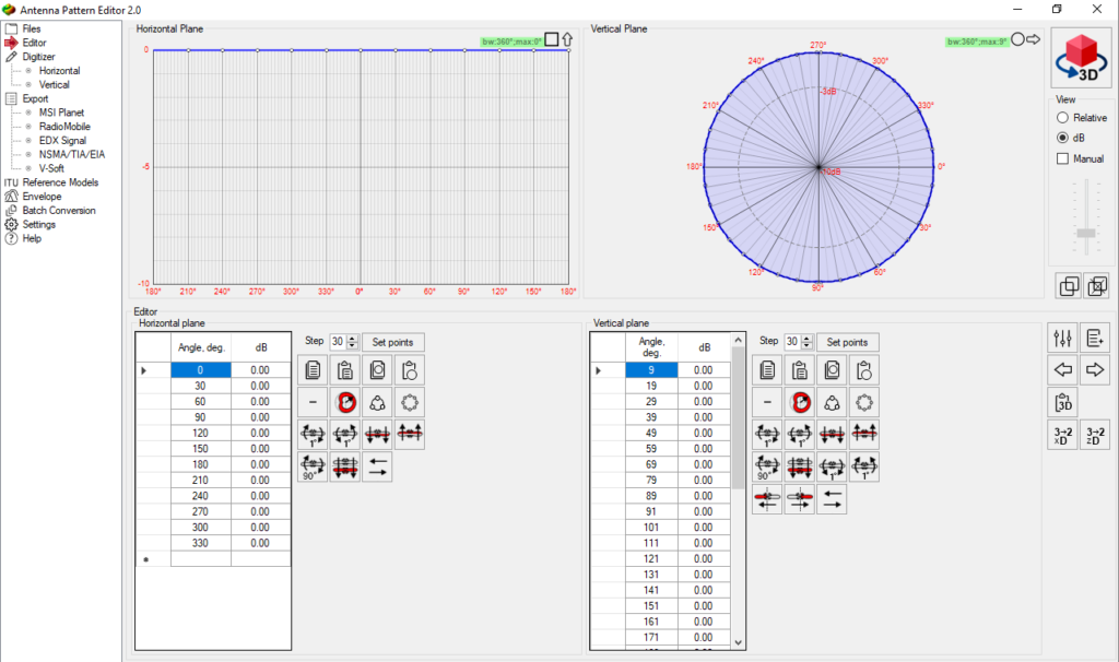 Antenna Pattern Editor 2.0 download