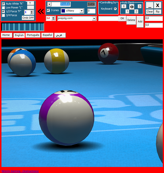 Miniruler Mini Ruler 8 Ball Pool
