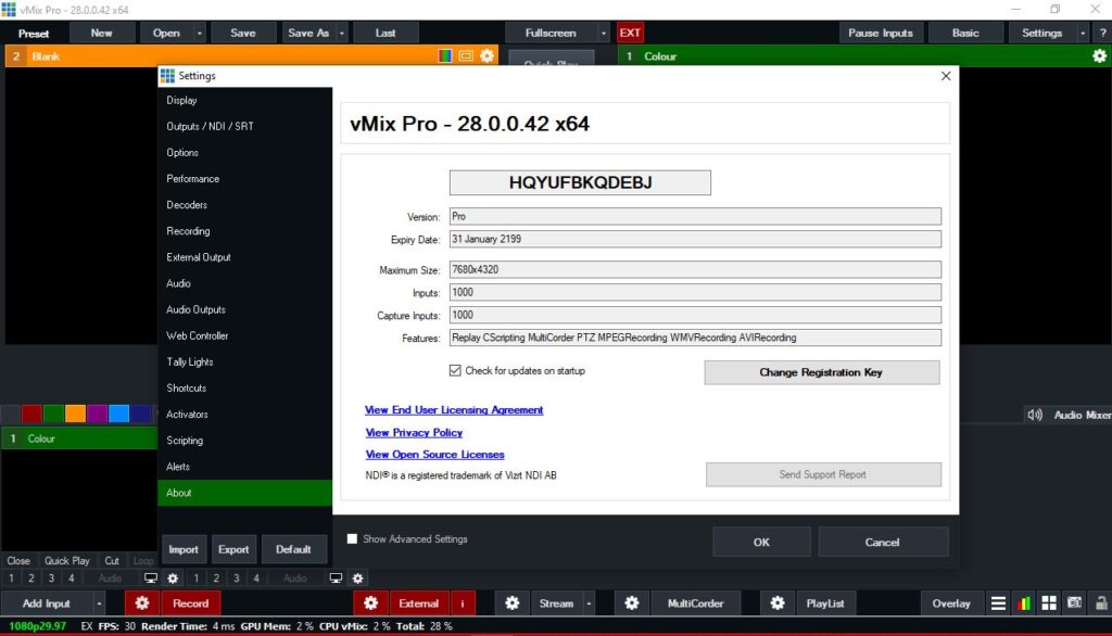 vMix Pro 28